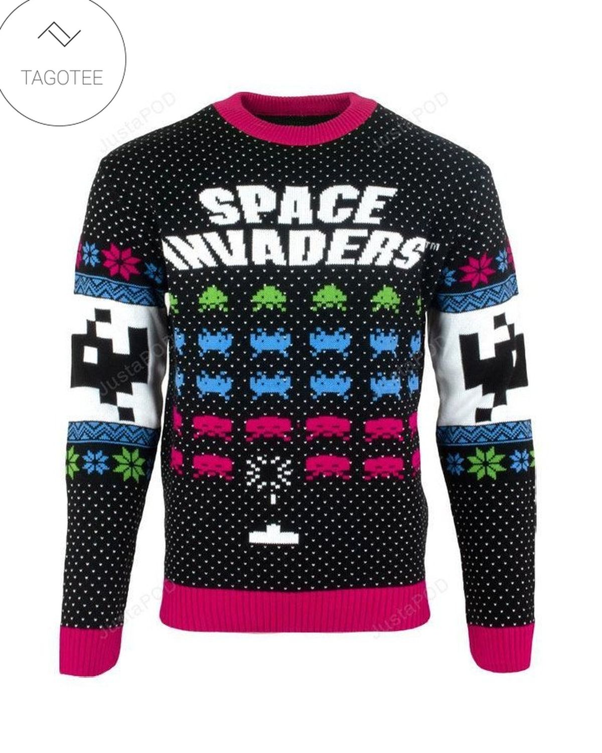 Space Invaders Christmas Ugly Sweater