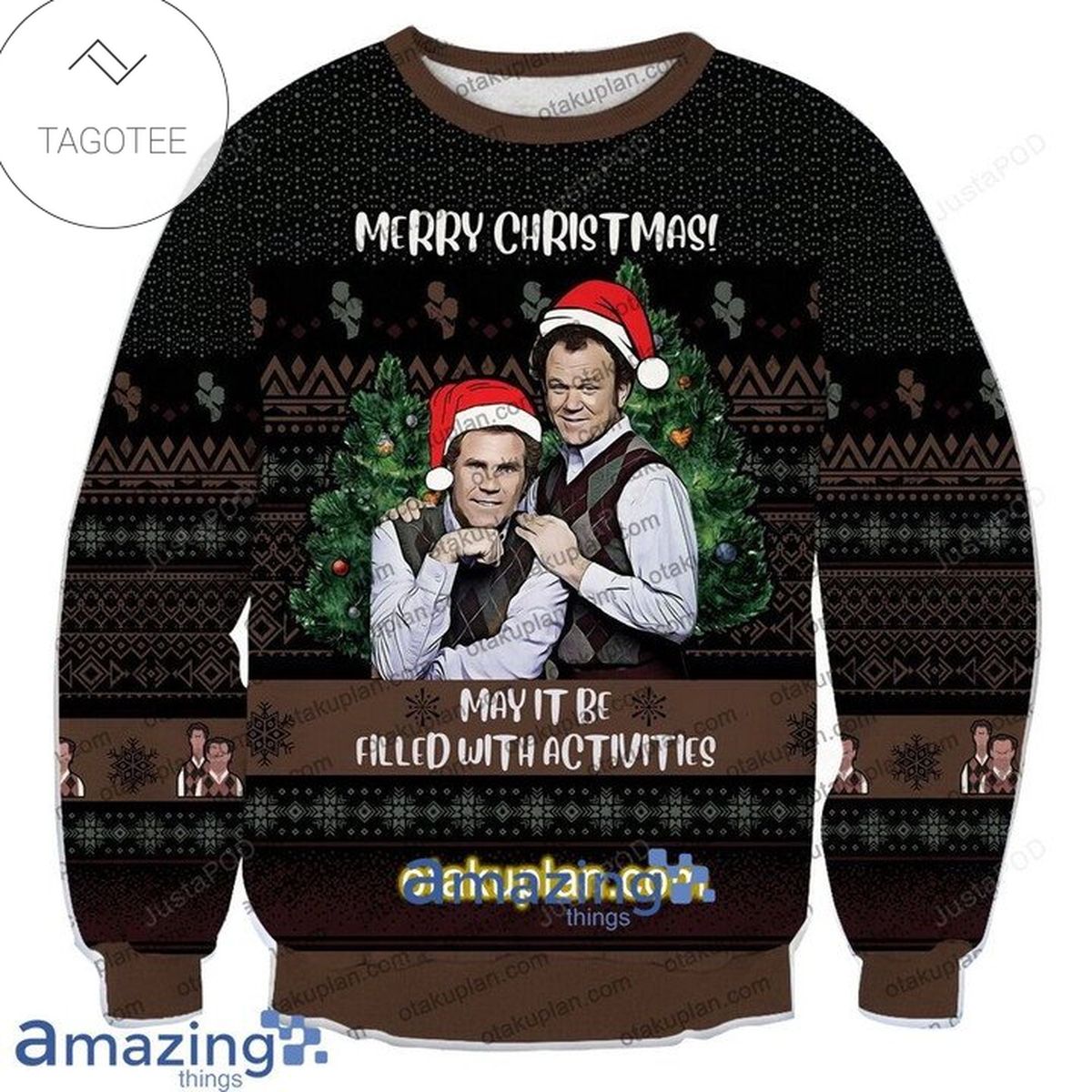 Step Brothers Merry Christmas May It Be Filled With Activities Ugly Christmas Sweater