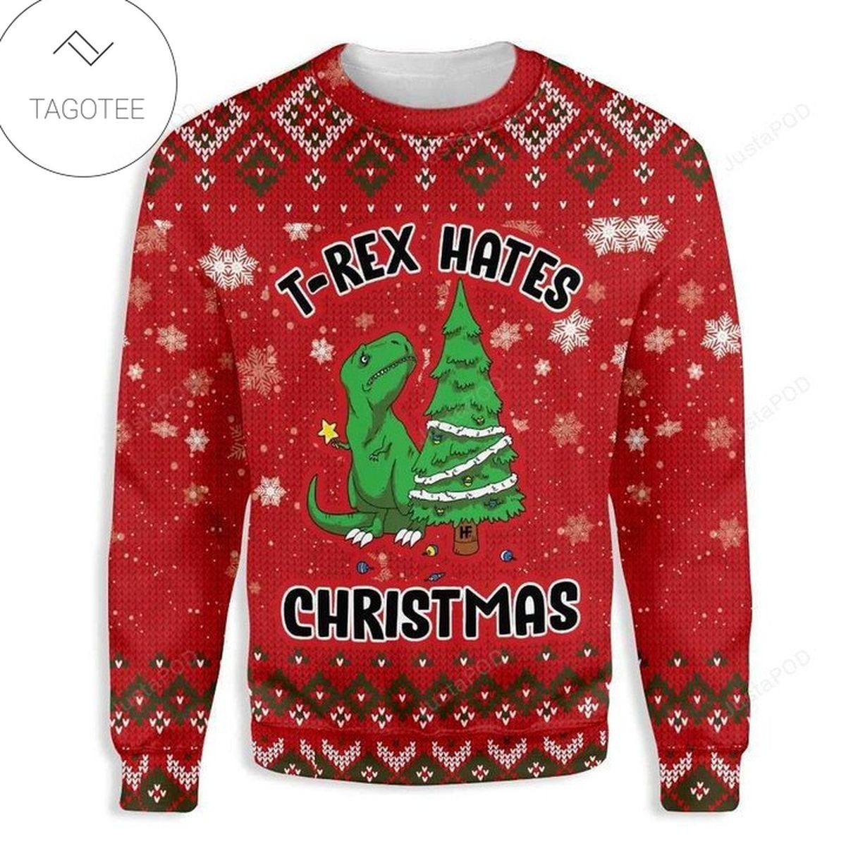 T-Rex Hates Christmas Ugly Christmas Sweater