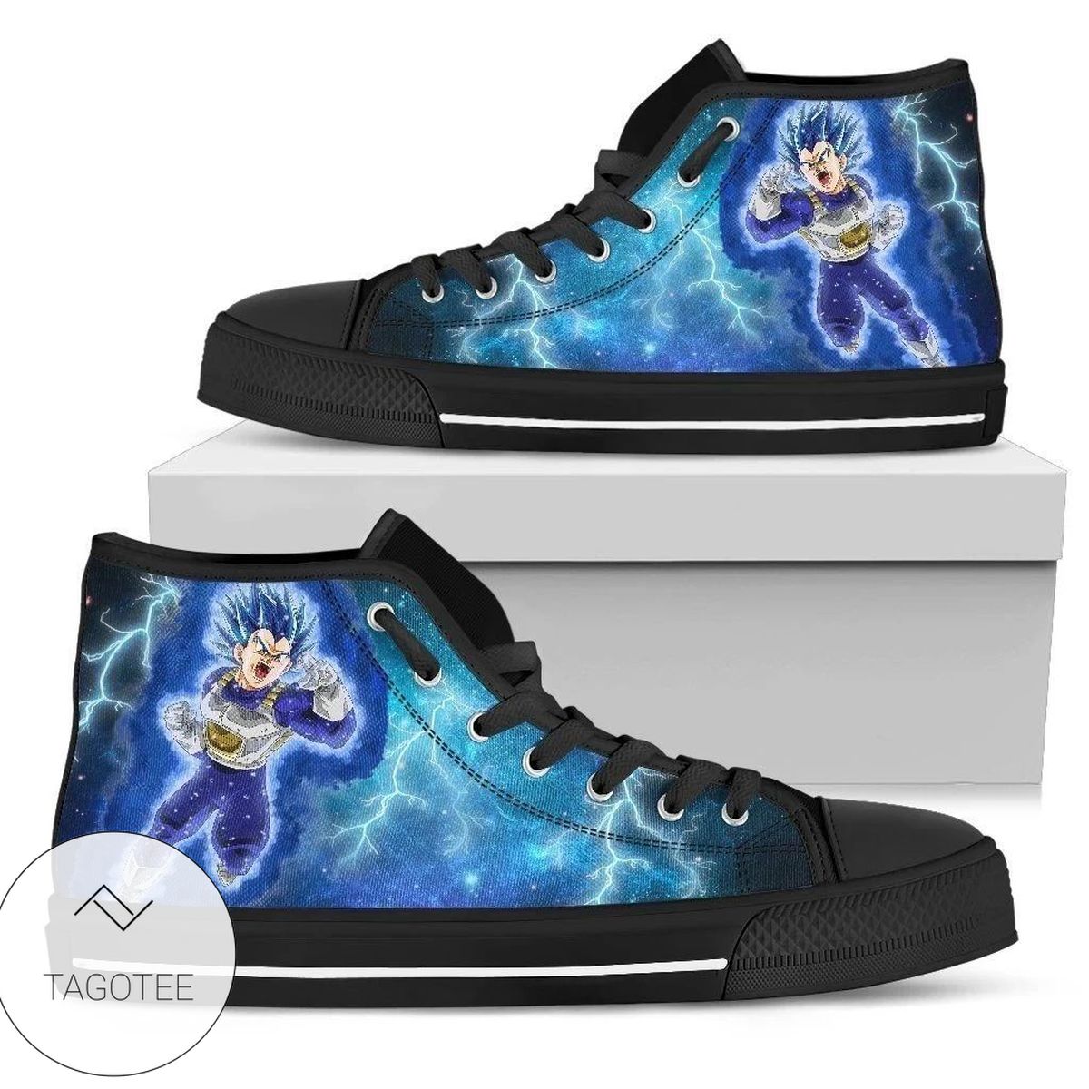 Vegeta Fighting Sneakers High Top Shoes For DB Fan High Top Shoes