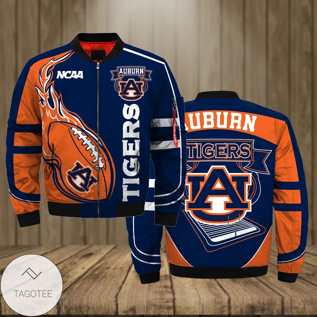 Auburn Tigers Basketball Team 3d Printed Unisex Bomber Jacket