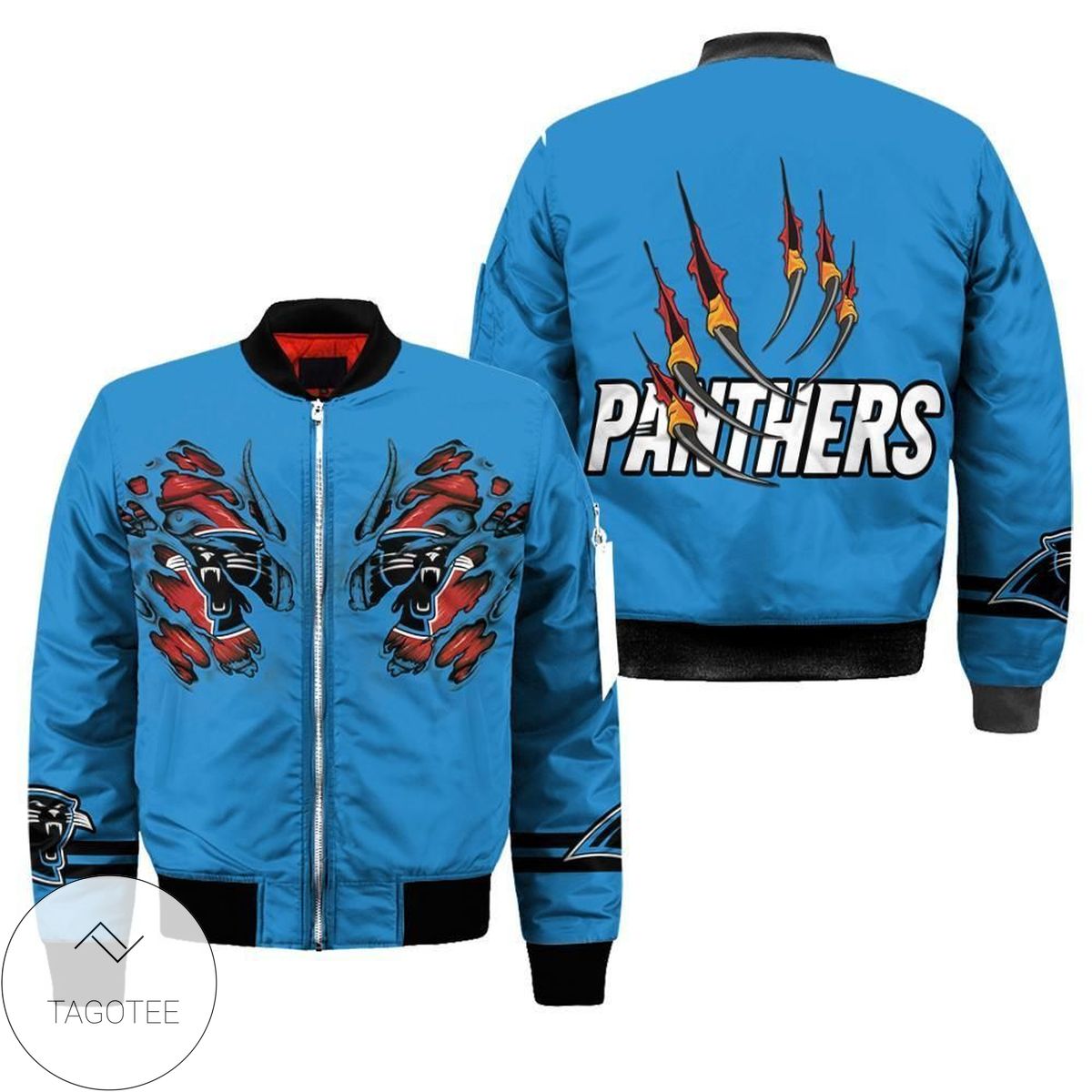 Carolina Panthers Claws 3d Printed Unisex Bomber Jacket