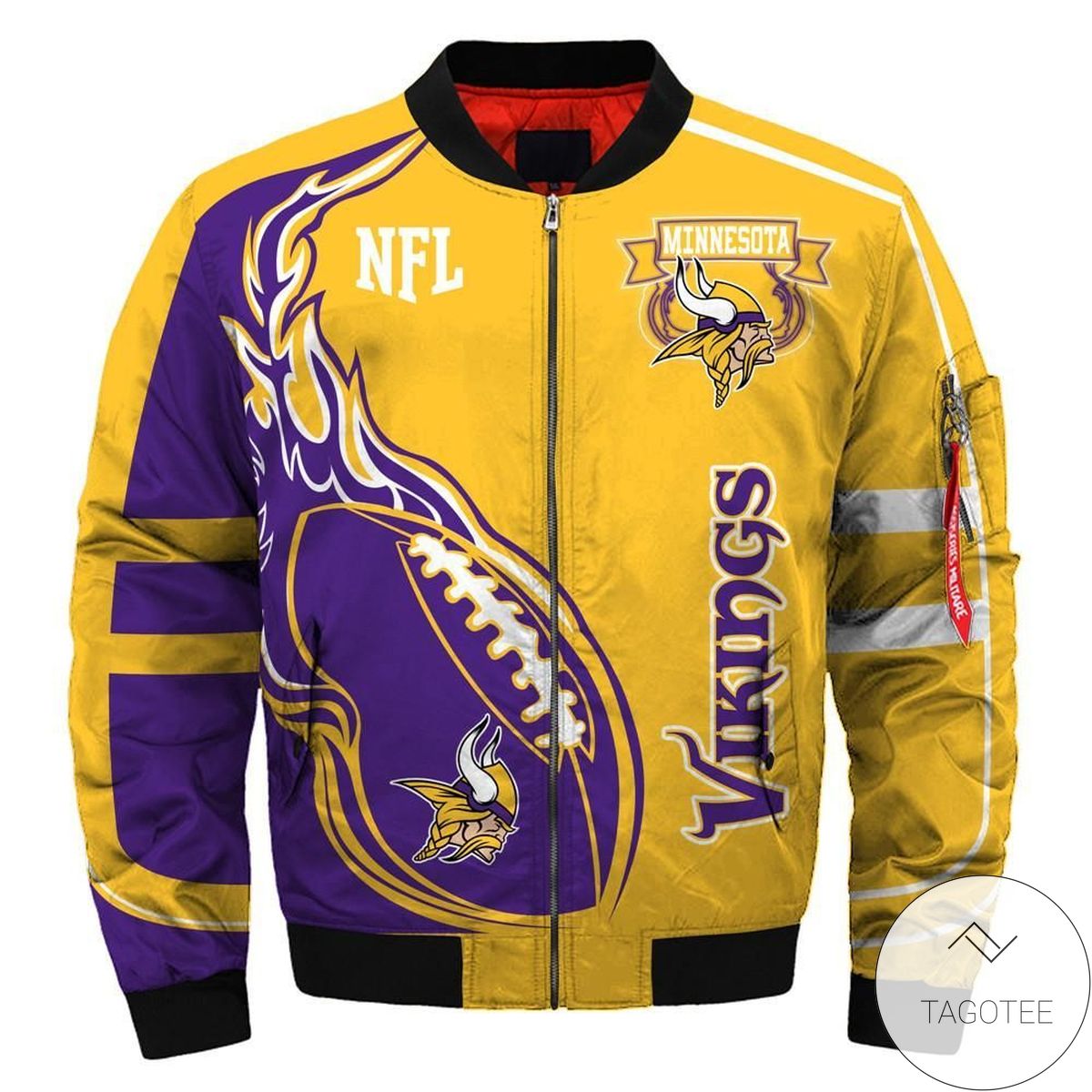 Latest Design 2019 Nfl Bomber Jacket Custom Minnesota Vikings Jacket