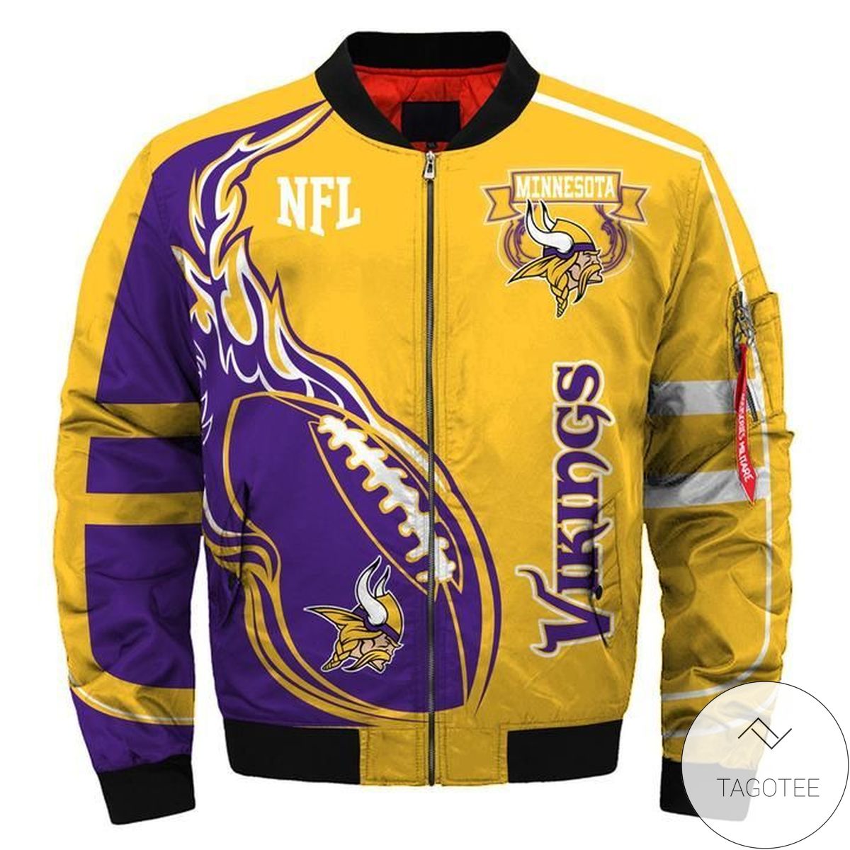 Latest Design 2019 Nfl Bomber Jacket Custom Minnesota Vikings Men’s Jacket Jacket
