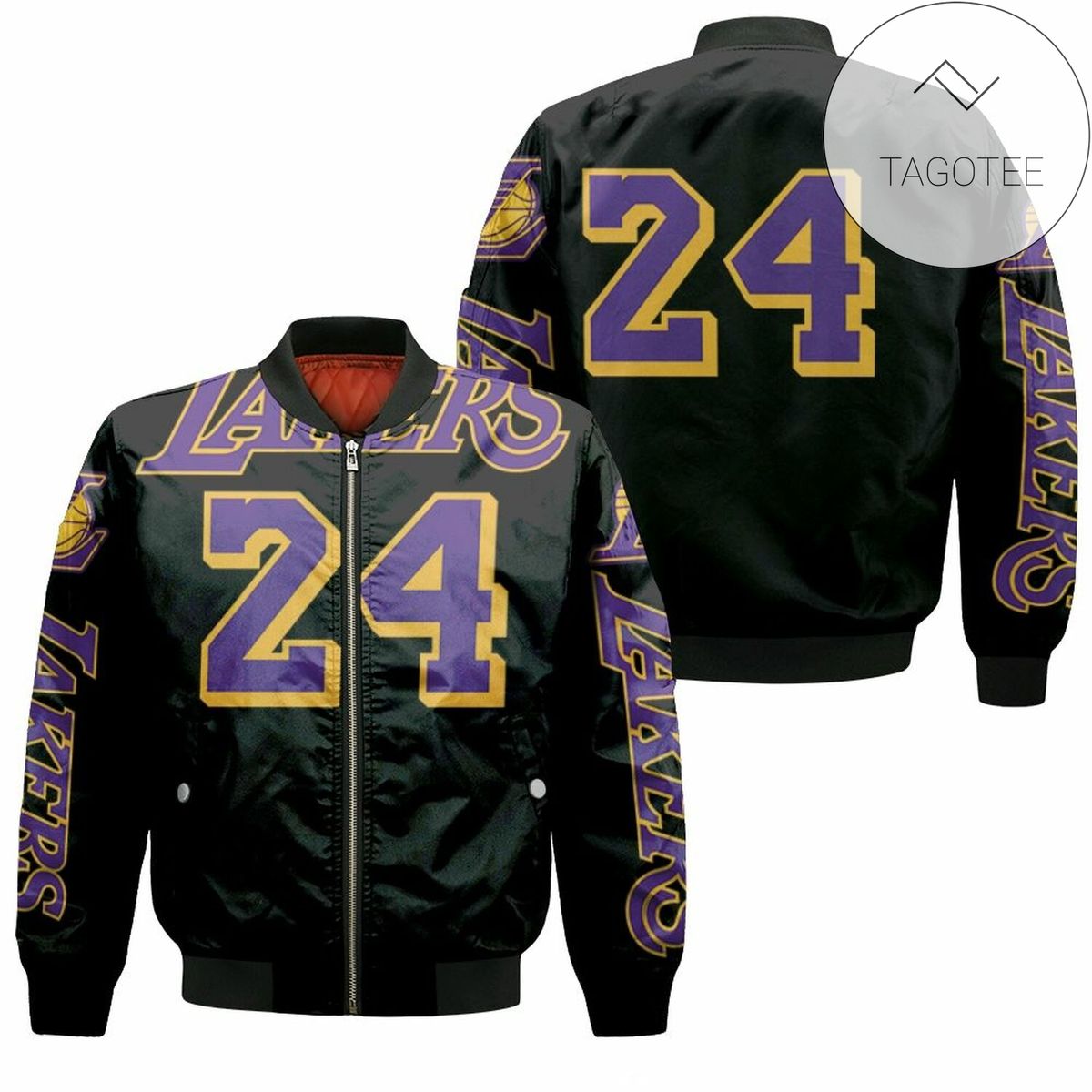 Los Angeles Lakers 24 Kobe Bryants Bomber Jacket