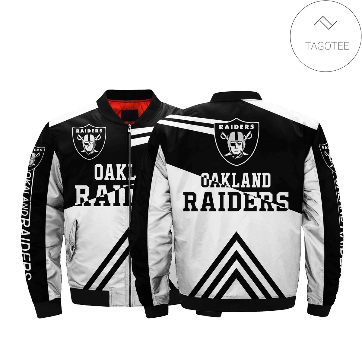 Lower Price Nfl Jacket Men Oakland Raiders Bomber Jacket For Sale