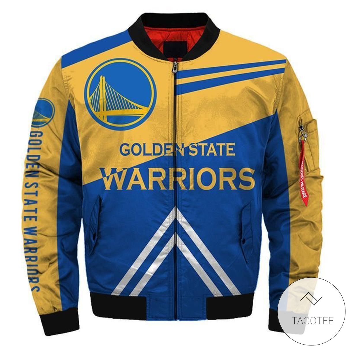 Nba Bomber Jacket Men Golden State Warriors Jacket For Sale