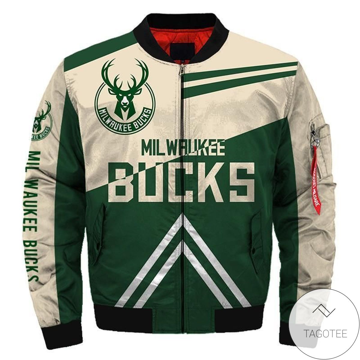 Nba Bomber Jacket Men Milwaukee Bucks Jacket For Sale