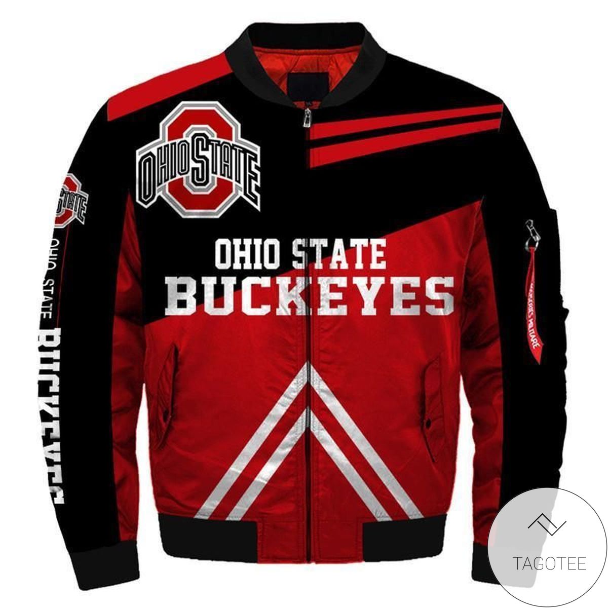 Ncaa Bomber Jacket Men Ohio State Buckeyes Jacket Sale