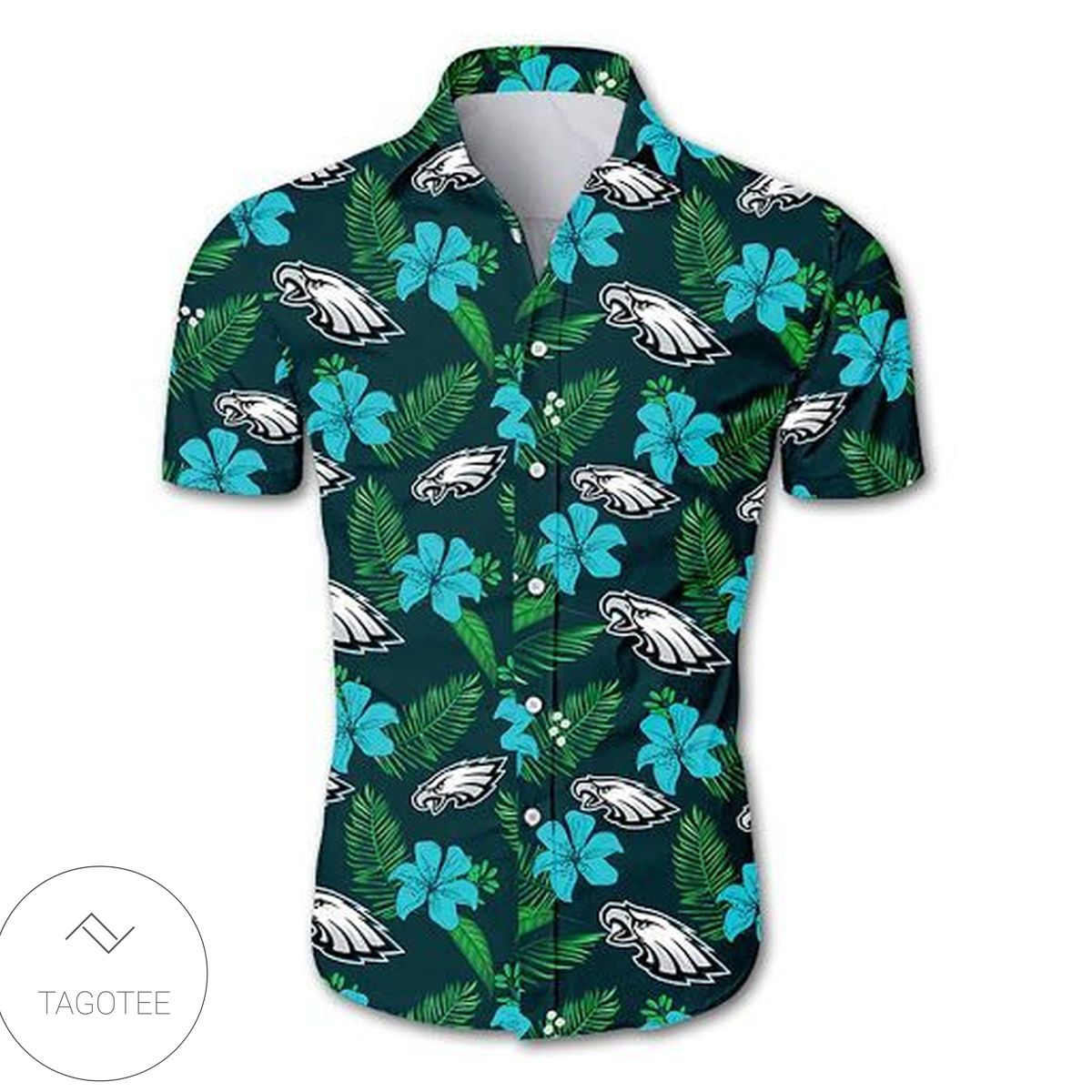 Philadelphia Eagles Hibiscus Tropical Hawaiian Shirt
