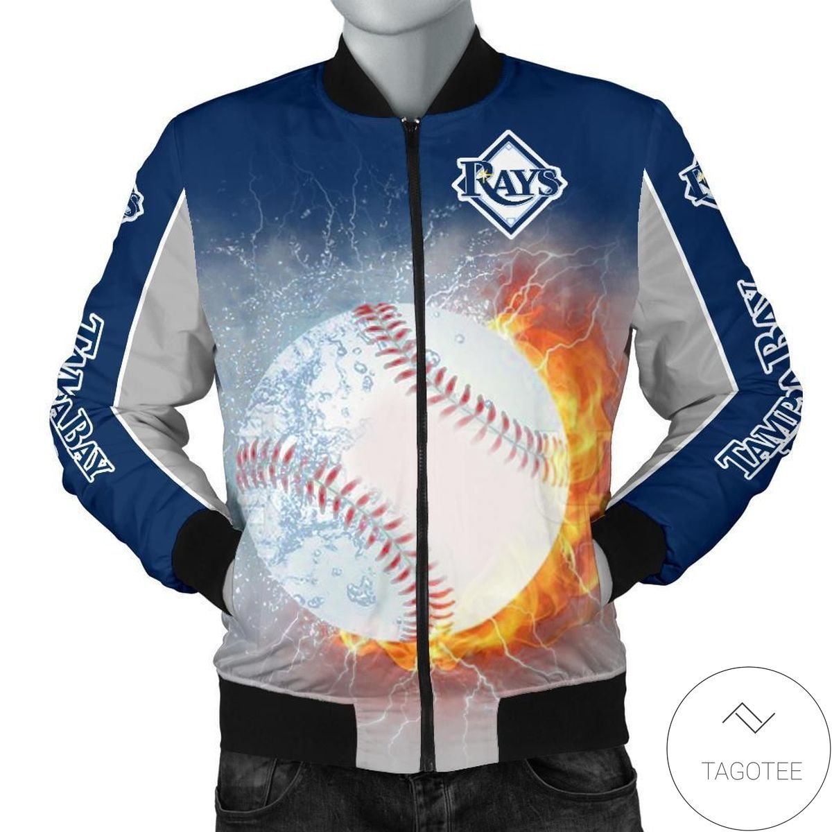 Playing Game With Tampa Bay Rays 3d Printed Unisex Bomber Jacket