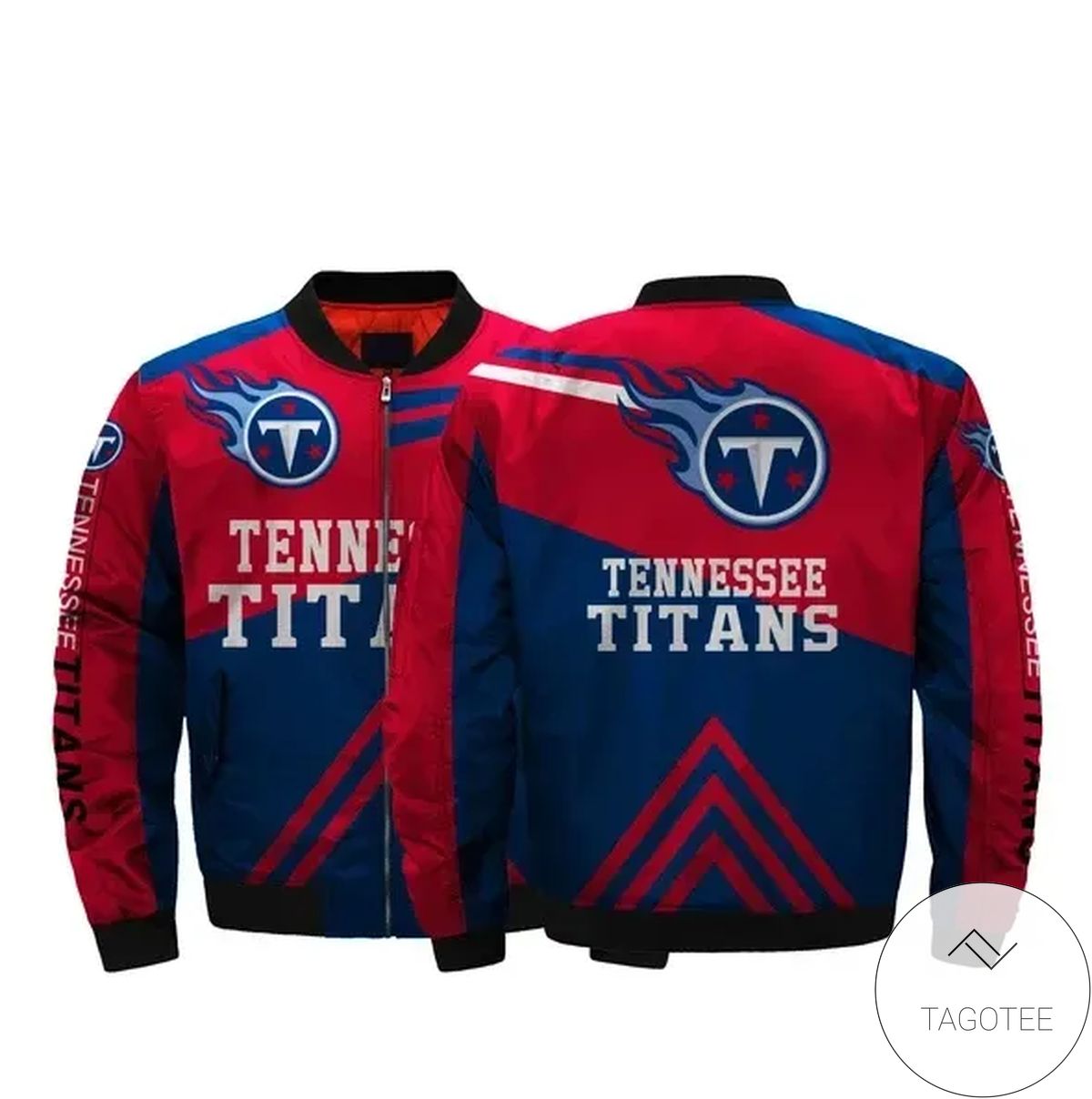 Tennessee Titans Football Team 3d Printed Unisex Bomber Jacket
