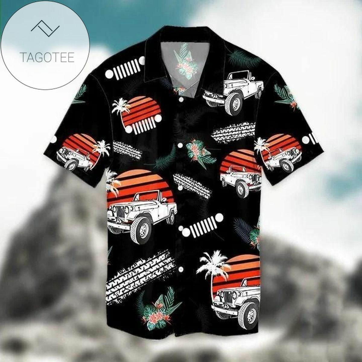 2022 Authentic Hawaiian Shirts Jeep Retro Vintage Tropical