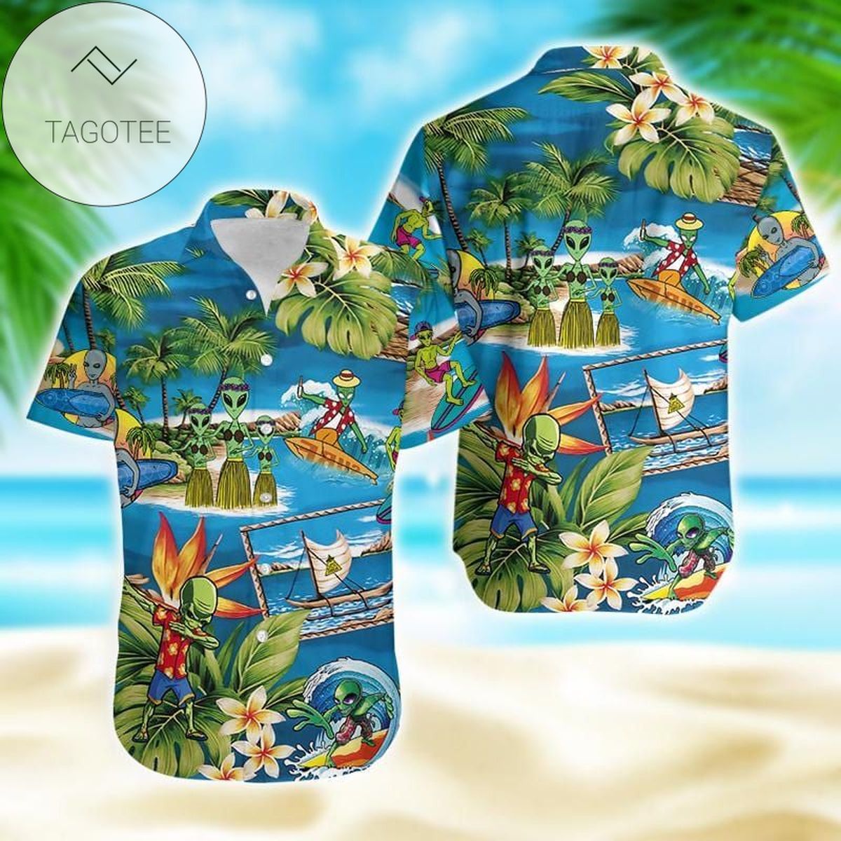 Amazing Alien Summer Tropical 2022 Authentic Hawaiian Shirts #6521dh