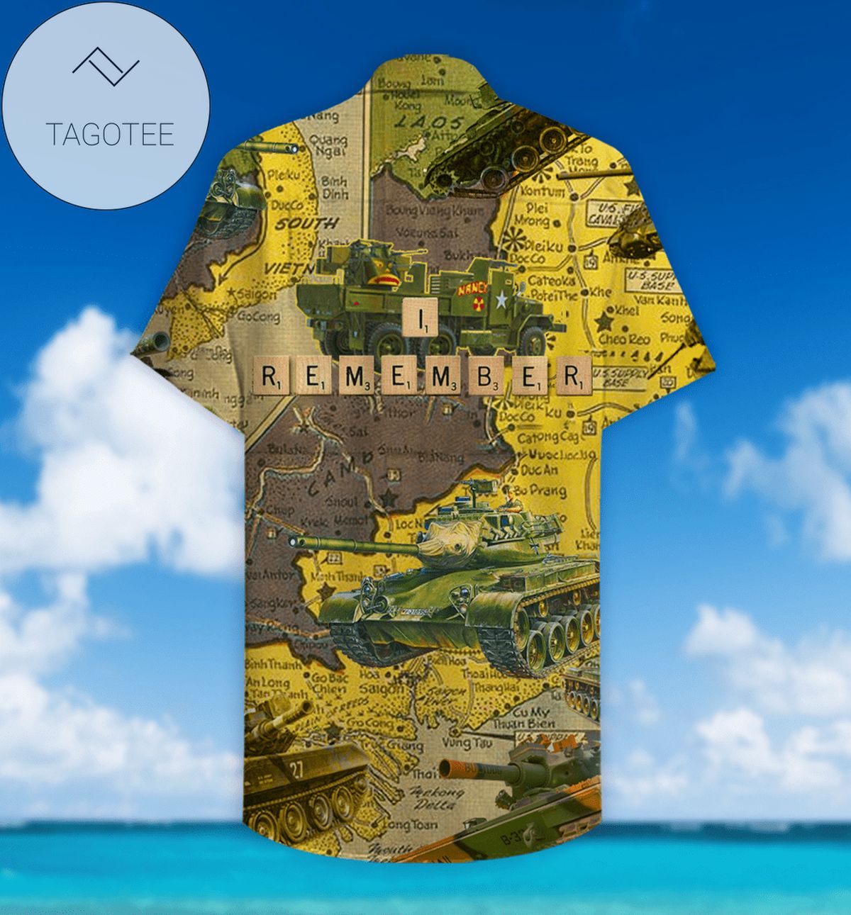 Check Out This Awesome Remember Tank Veteran Unisex Hawaiian Aloha Shirt V