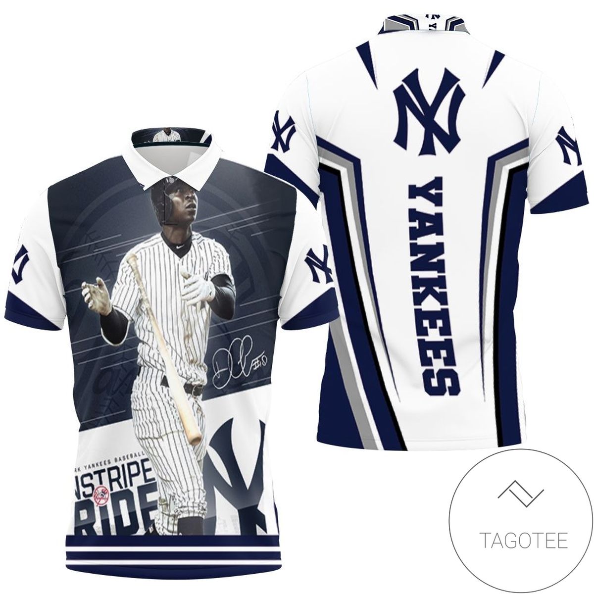 Didi Gregorius 18 New York Yankees All Over Print Polo Shirt