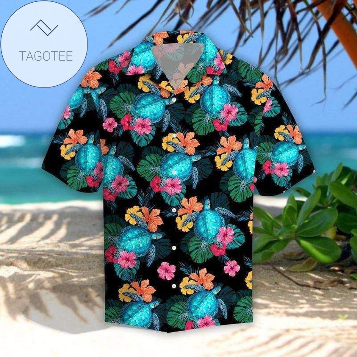 Discover Cool Tropical Turtle Hibiscus Hawaiian Shirts
