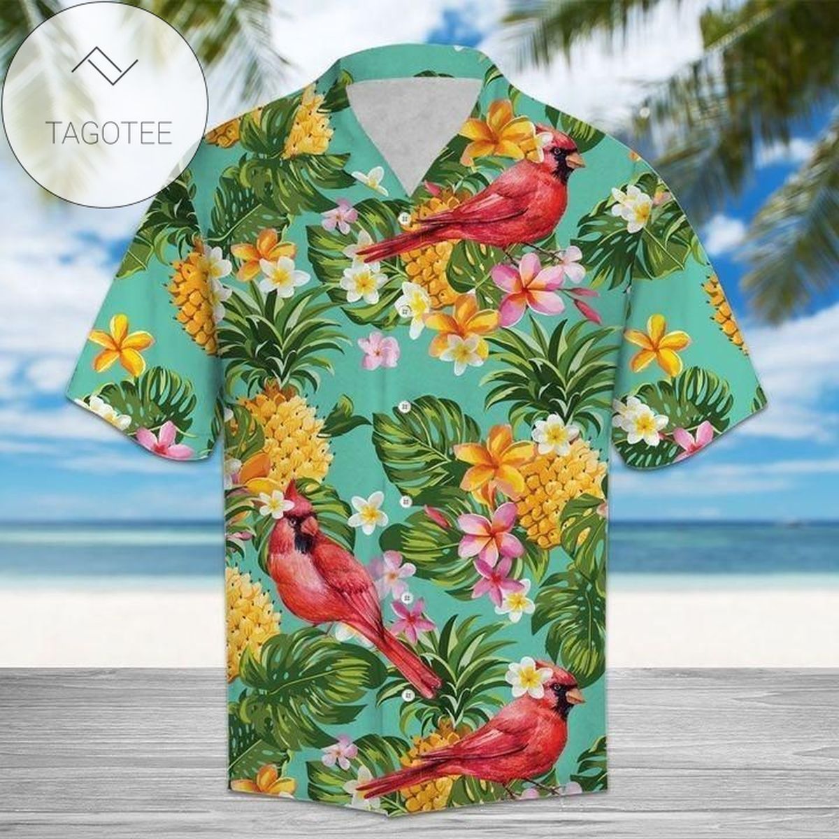Get Here Tropical Pineapple Hawaiian Shirt