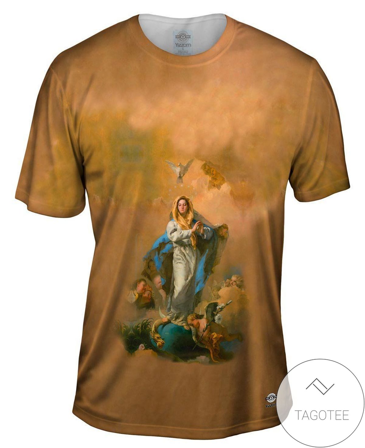 Giovanni Battista TieAll Over Print Polo – The Immaculate Conception (1767) Mens T-shirt