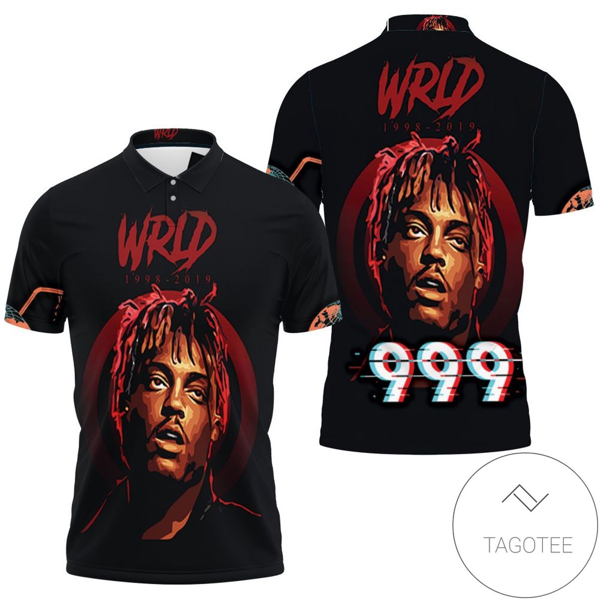 Juice Wrld 999 Thank You For The Memories Pop All Over Print Polo Shirt