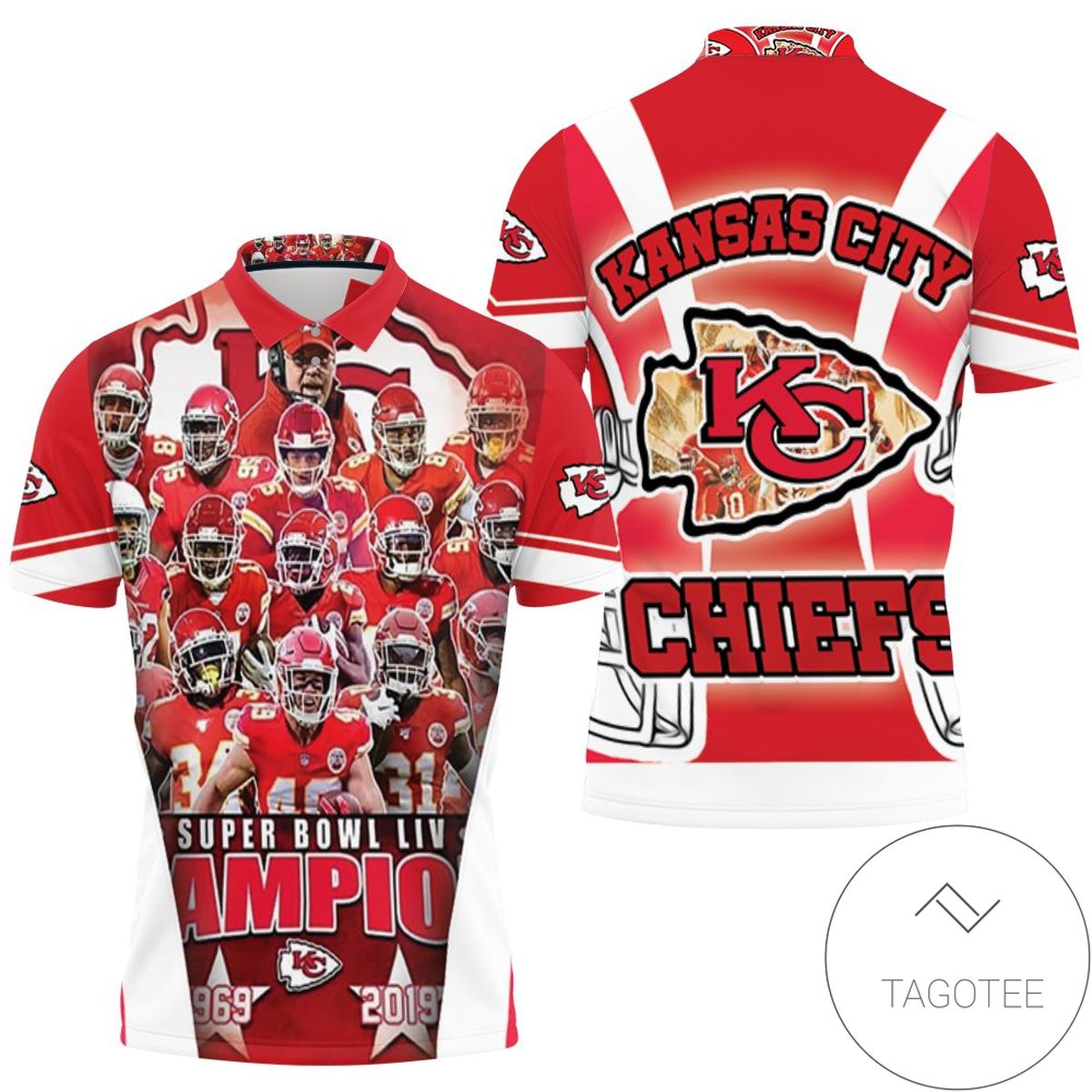Kansas City Chiefs Super Bowl 2021 Champions Afc West Division For Fans All Over Print Polo Shirt