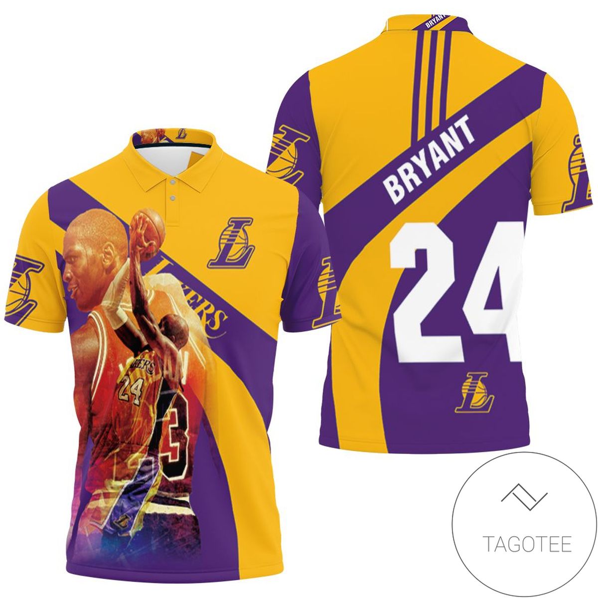 Kobe Bryant Los Angeles Lakers Champions Legend 3d Printed For Fan All Over Print Polo Shirt