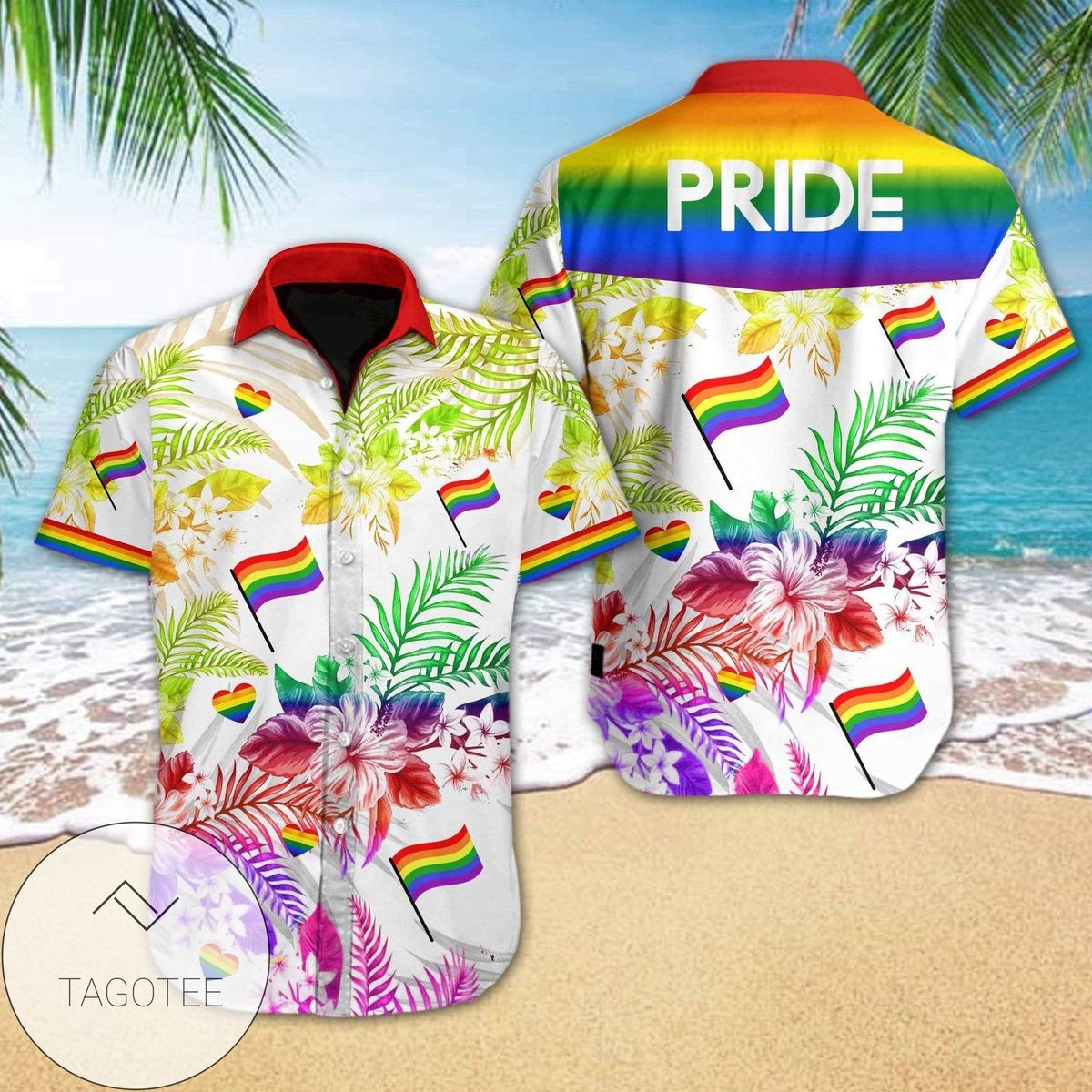 Lgbt Pride Tropical Full Printing Hawaiian Shirts Hl