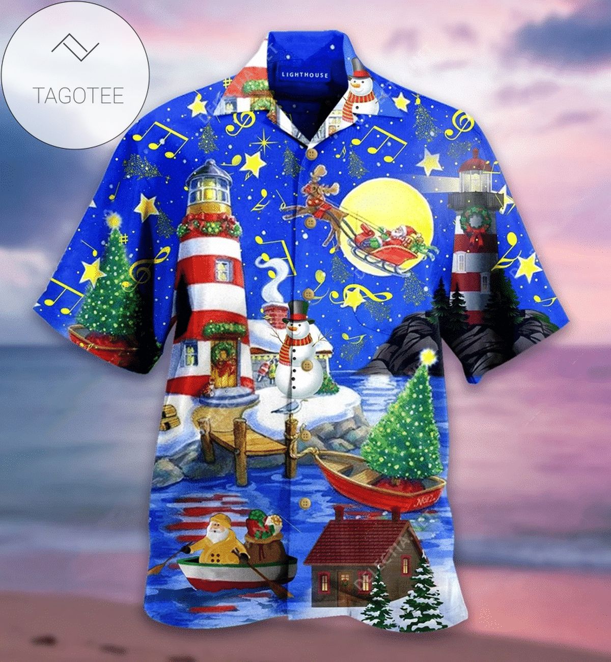 Shop Christmas Sky Hawaiian Shirt