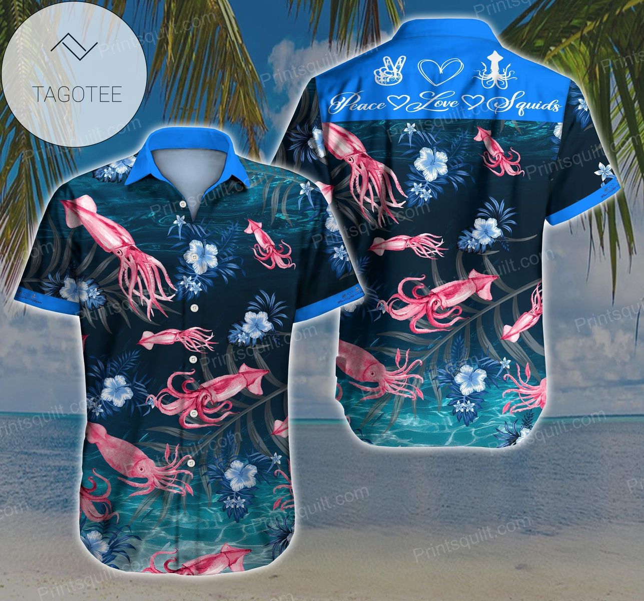 Squids Lovers 3d Authentic Hawaiian Shirt 2022 V2 Sfcnr