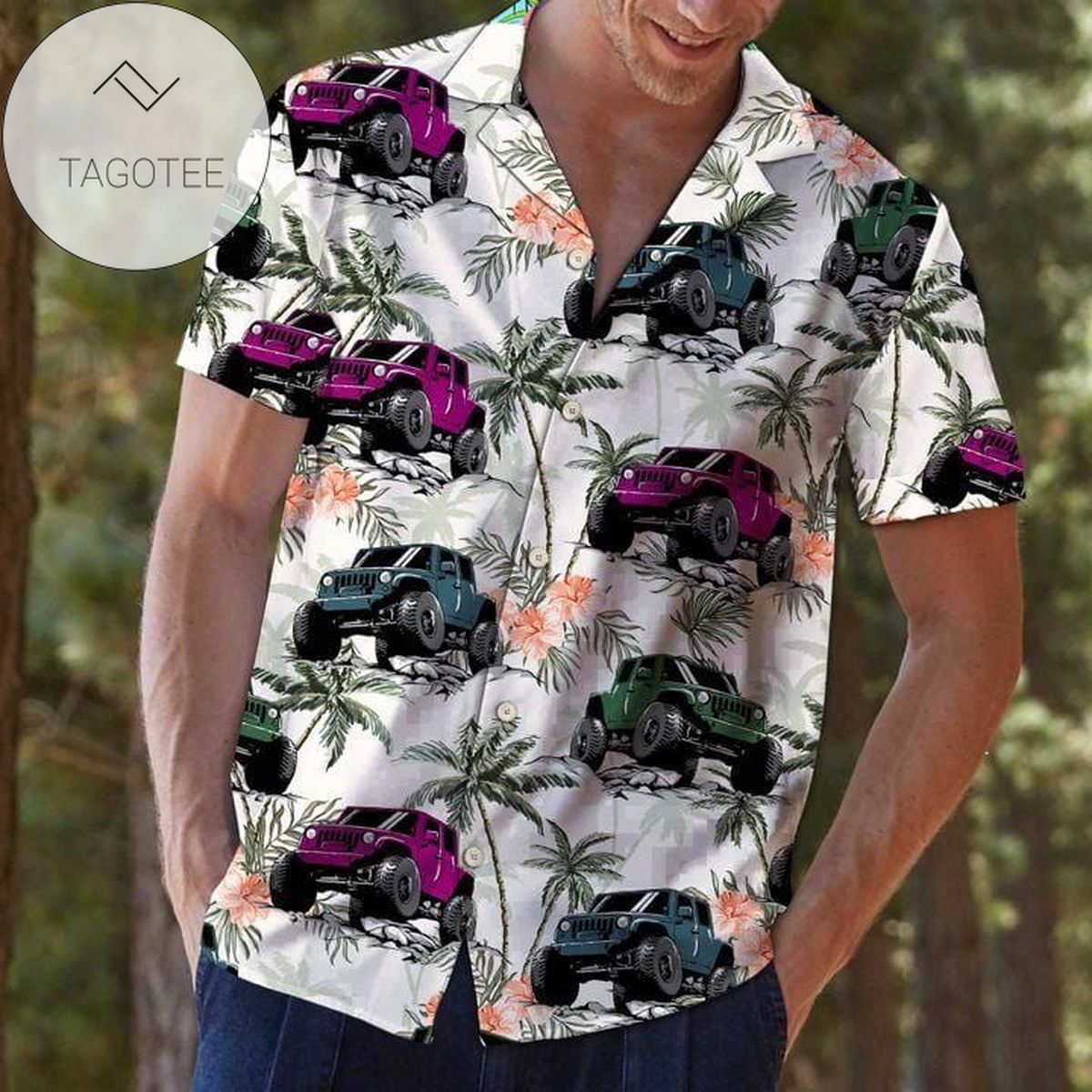 Summer Jeep Coconut Unisex Hawaiian Shirts