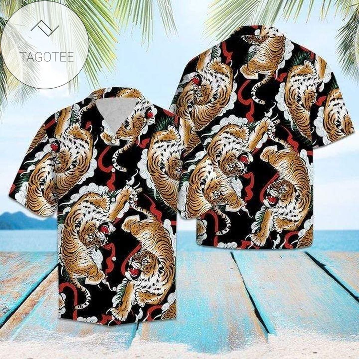 Tiger Beauty Hippie 2022 Authentic Hawaiian Shirts H
