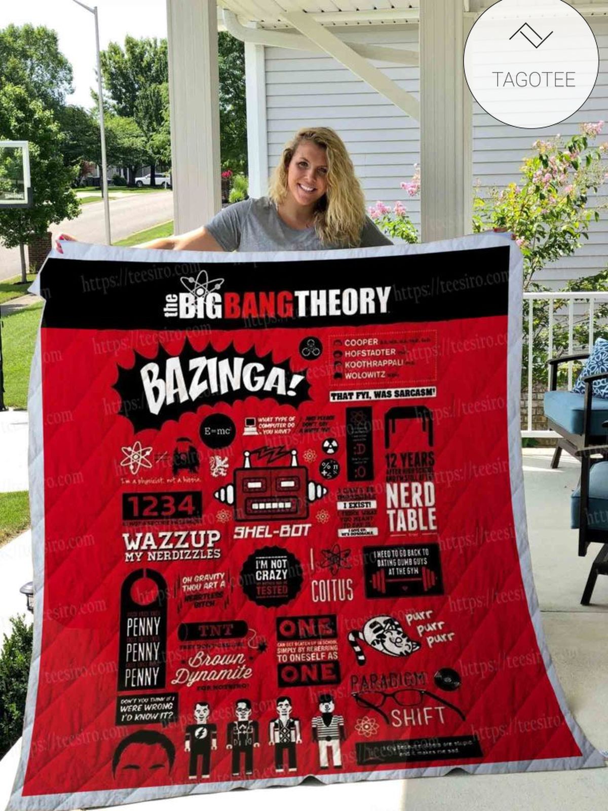 Big Bang Theory Quilt Blanket