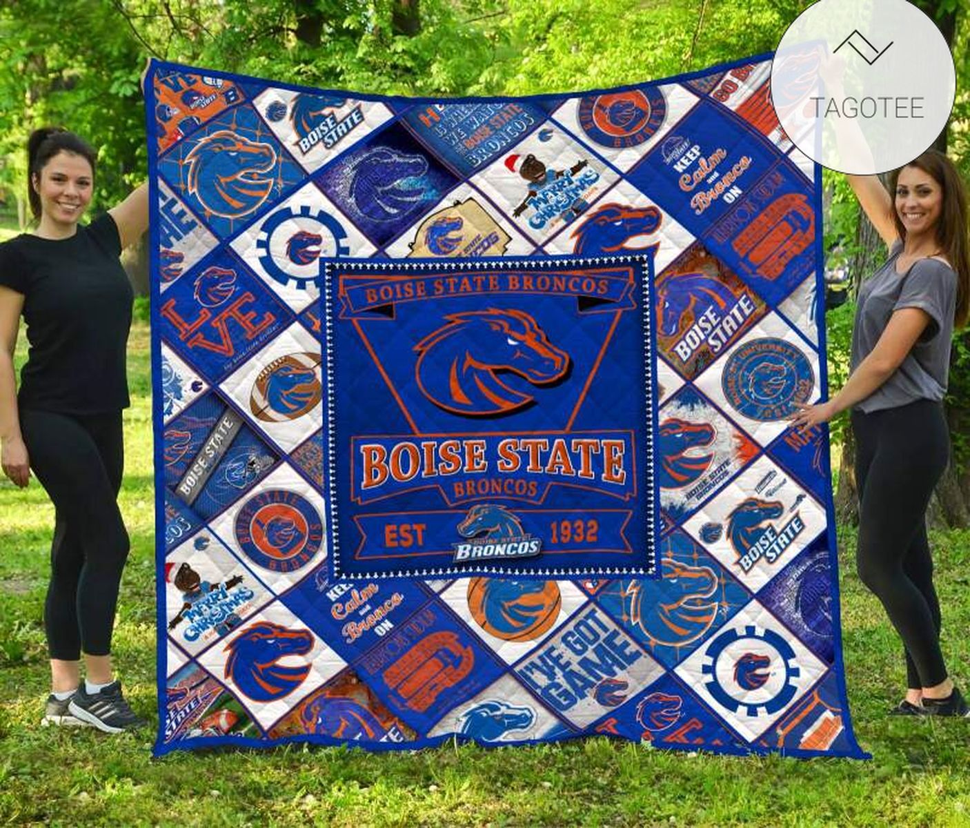 Boise State Broncos Quilt Blanket