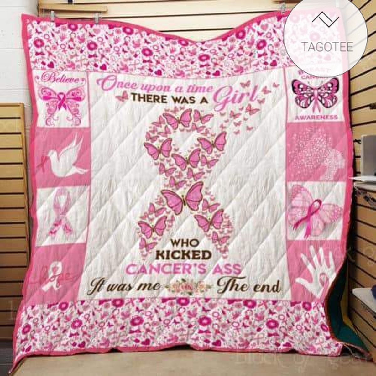Breast Cancer Survivor Quilt Blanket