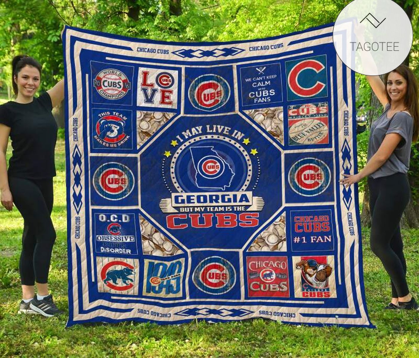 Chicago Cubs Georgia Quilt Blanket