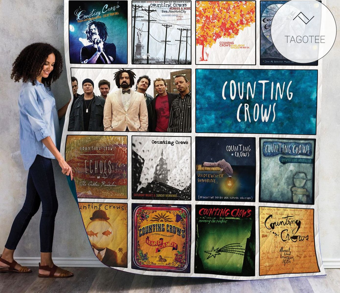 Counting Crows Album Quilt Blanket
