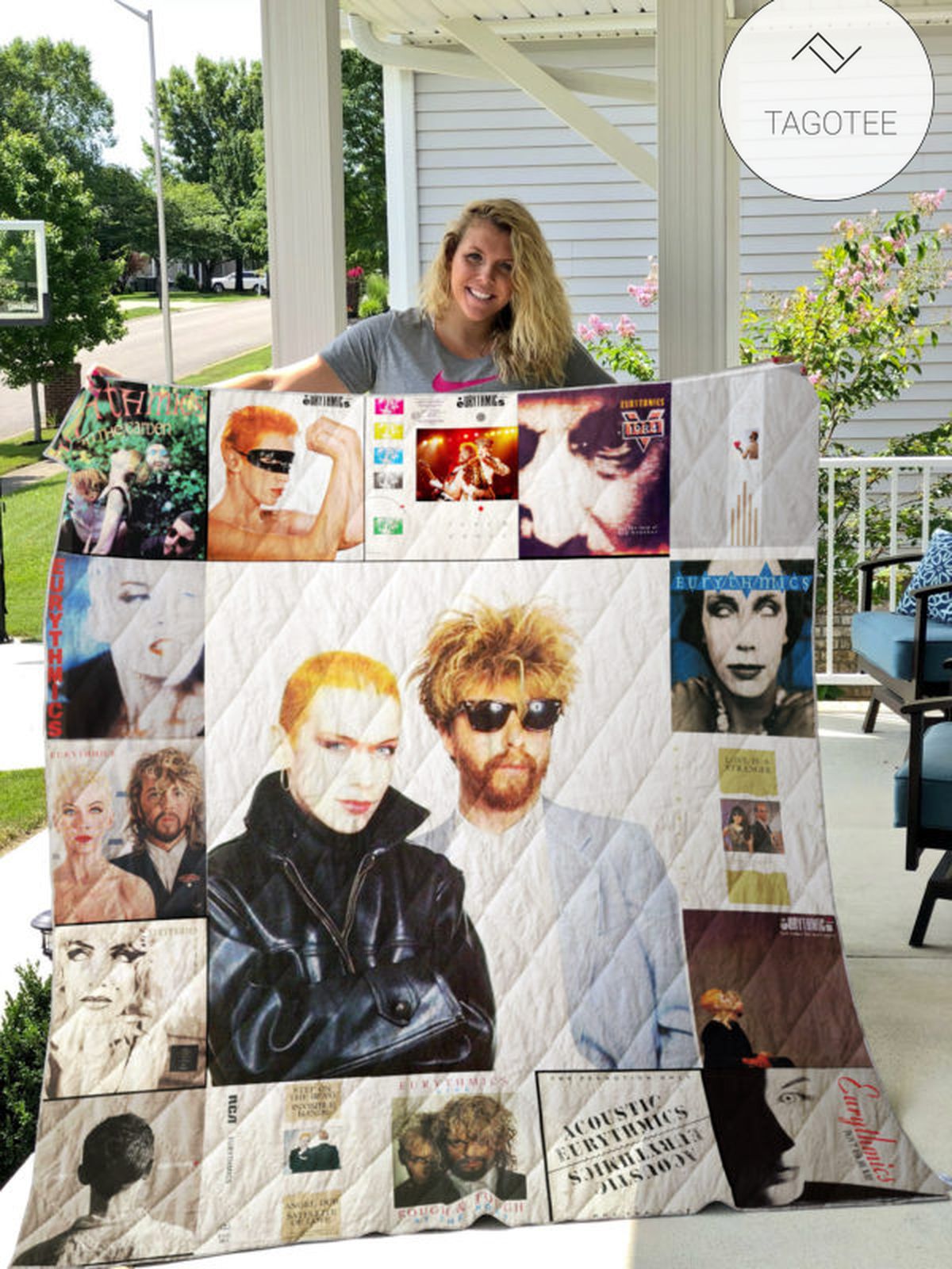 Eurythmics Style Two Quilt Blanket