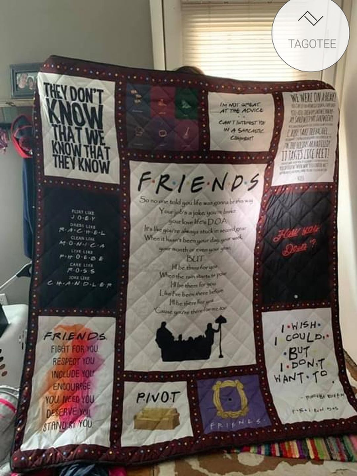 Friends Tv Show Quilt Blanket