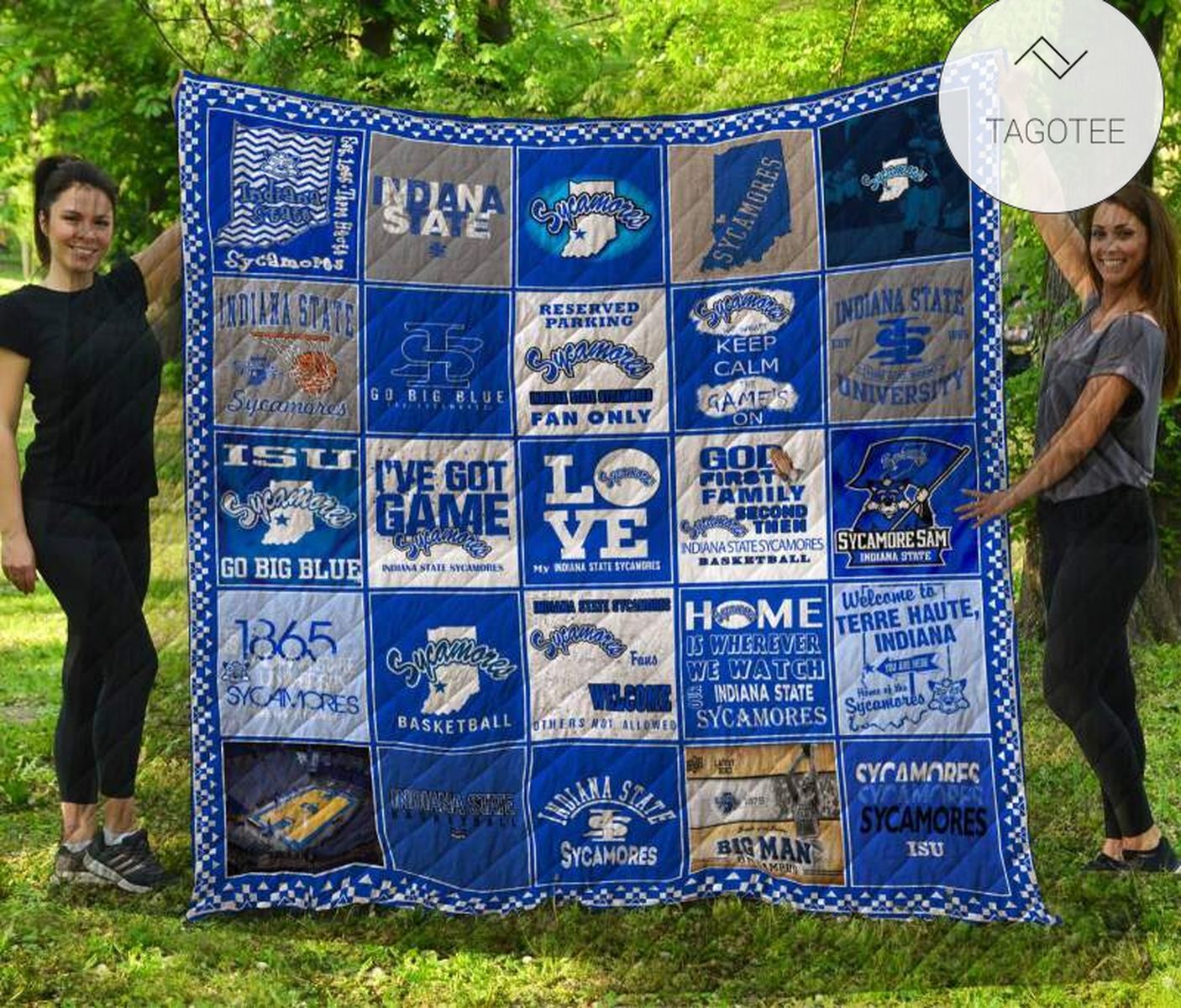 Idiana State Sycamores Quilt Blanket