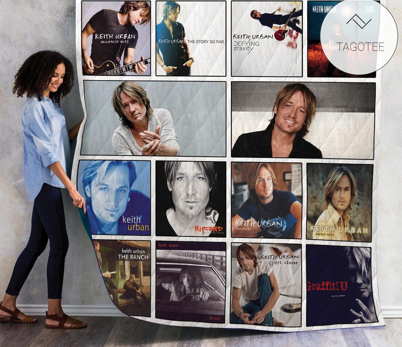 Keith Urban Albums Quilt Blanket