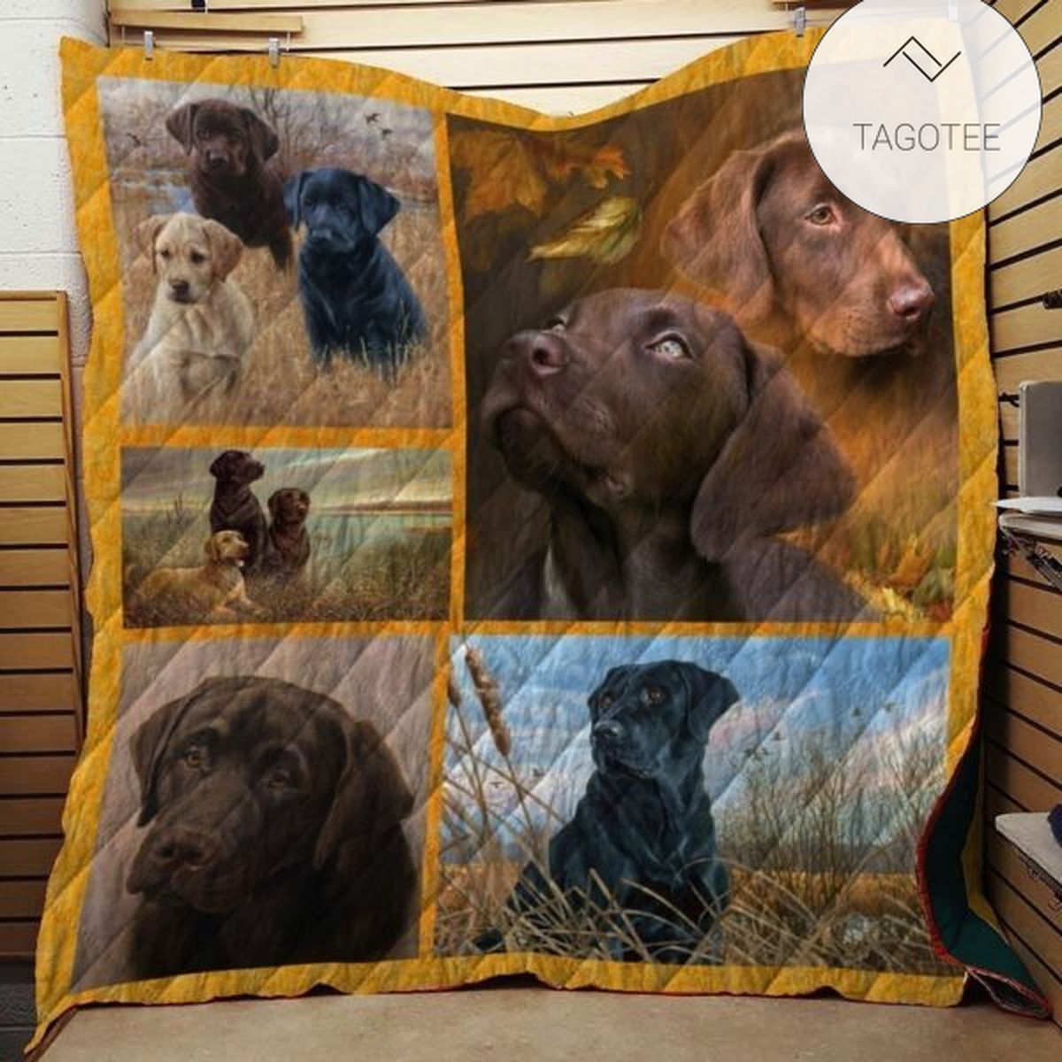 Labrador Retriever Dog Quilt Blanket