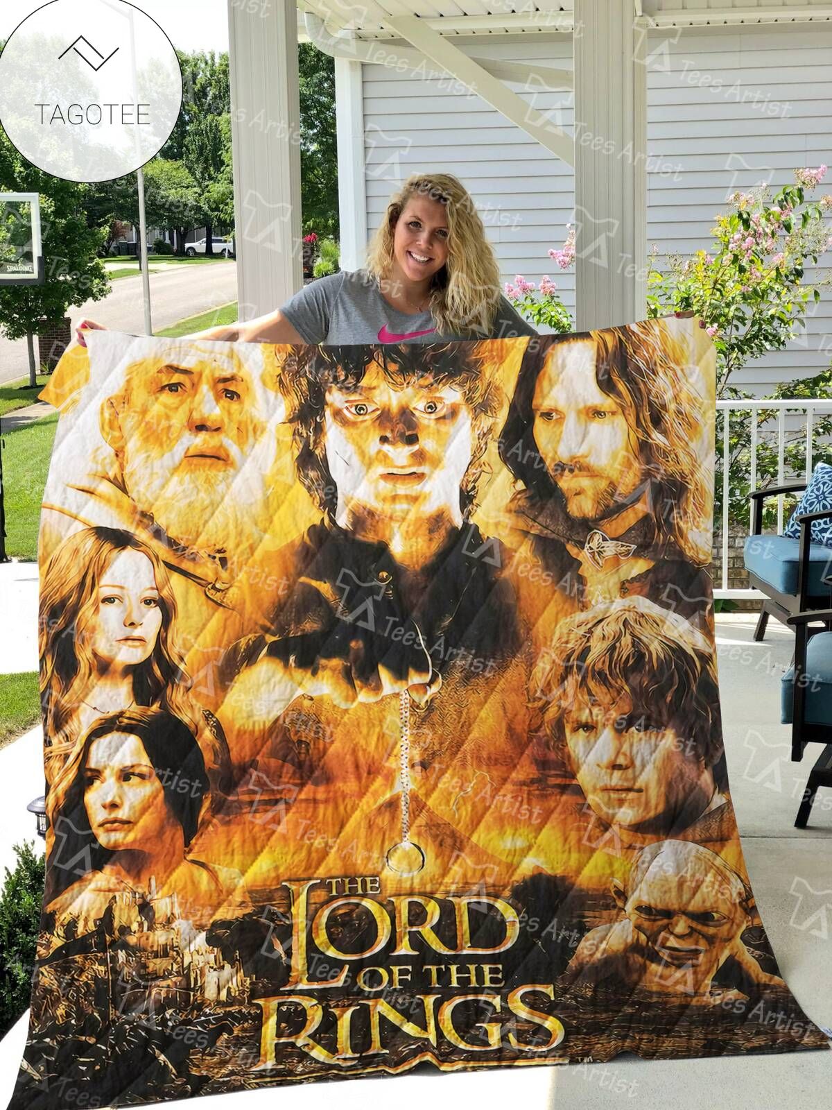 Lord Of The Rings Quilt Blanket