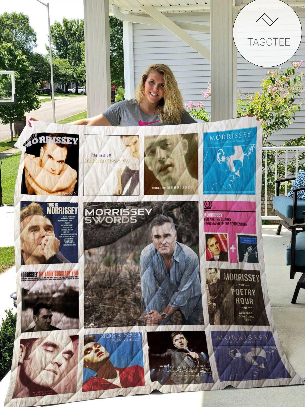Morrissey Complication Albums Quilt Blanket
