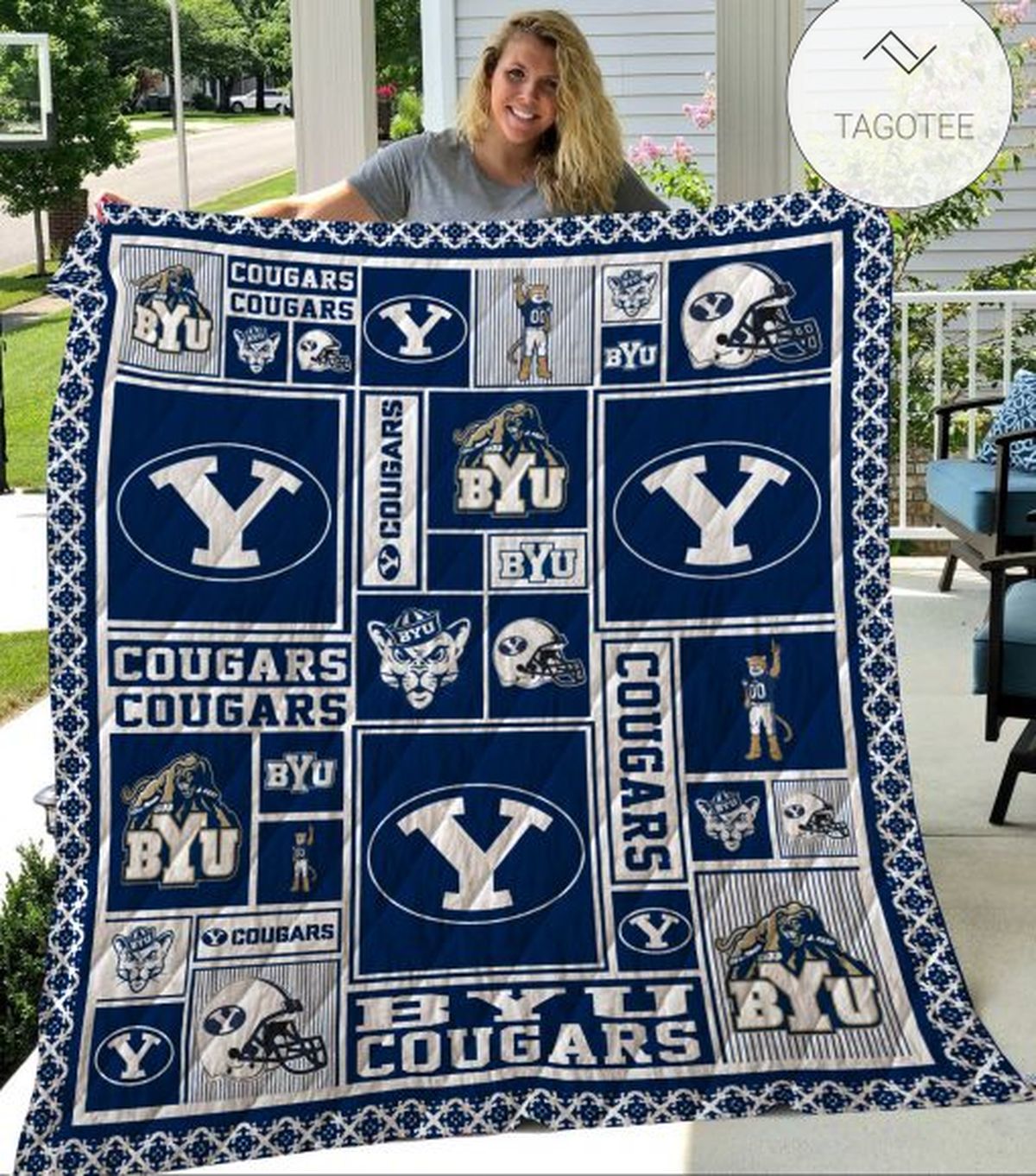 Ncaa Byu Cougars Quilt Blanket