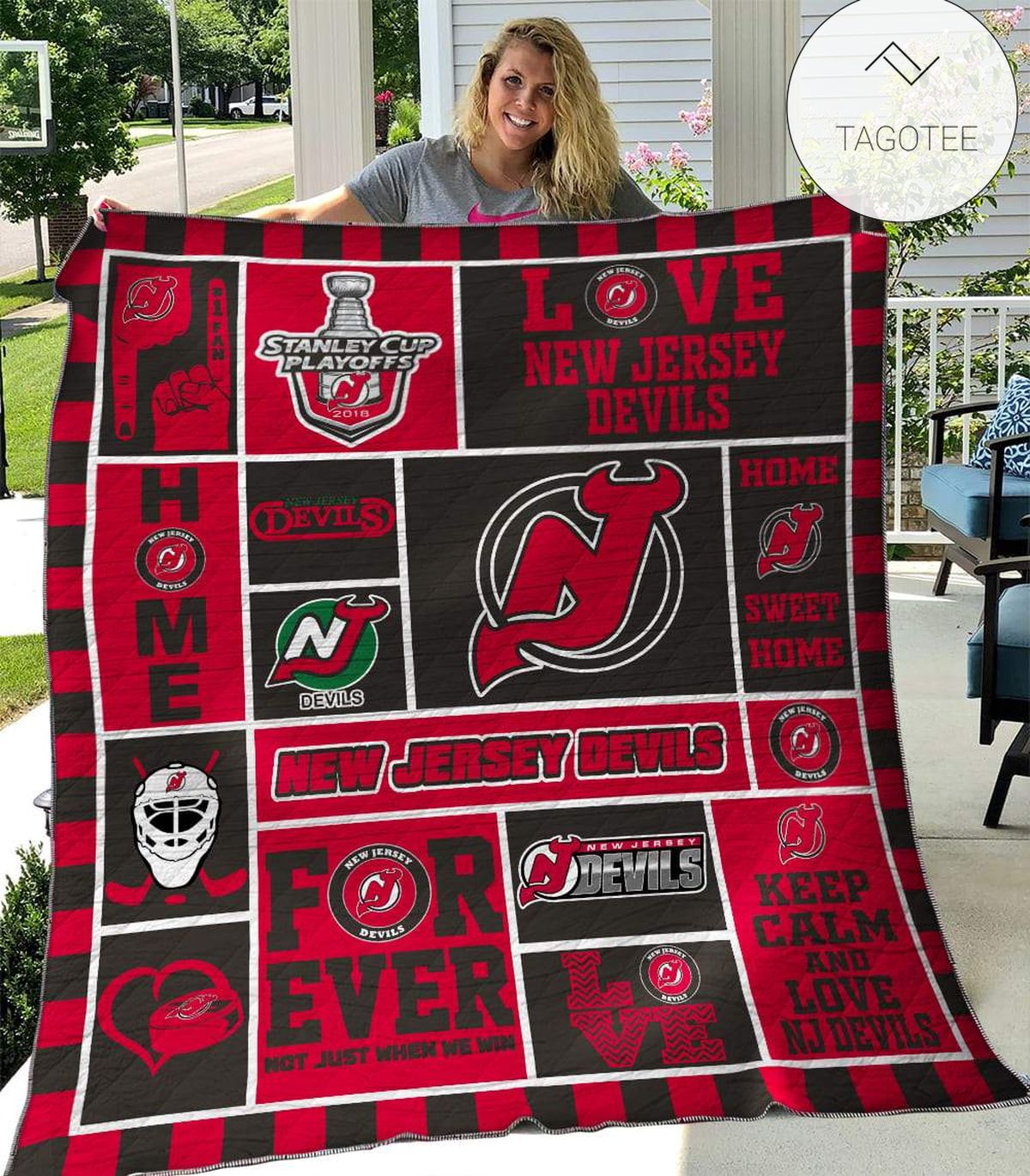New Jersey Devils Quilt Blanket