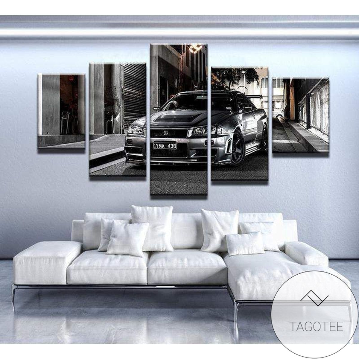 Top Rated Nissan Skyline Gtr Automative Five Panel Canvas 5 Piece Wall Art Set