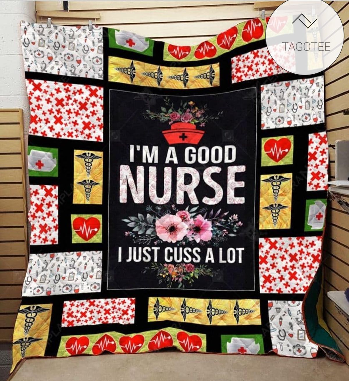 Nurse Cuss Lot Quilt Blanket