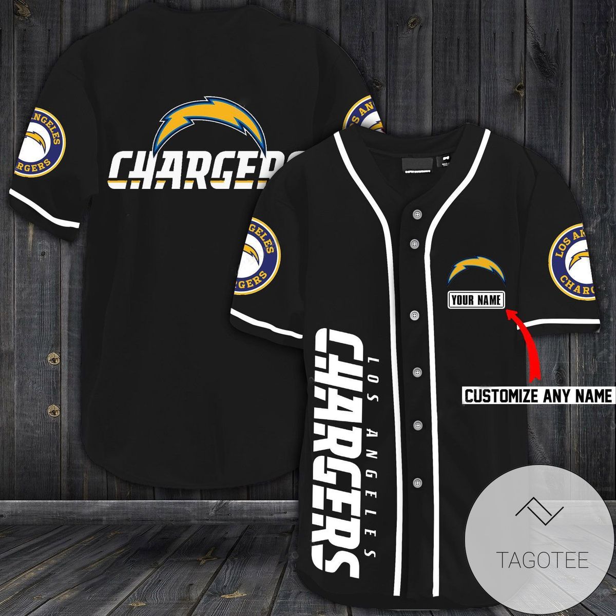 Personalized NFL Los Angeles Chargers Baseball Customized Jersey