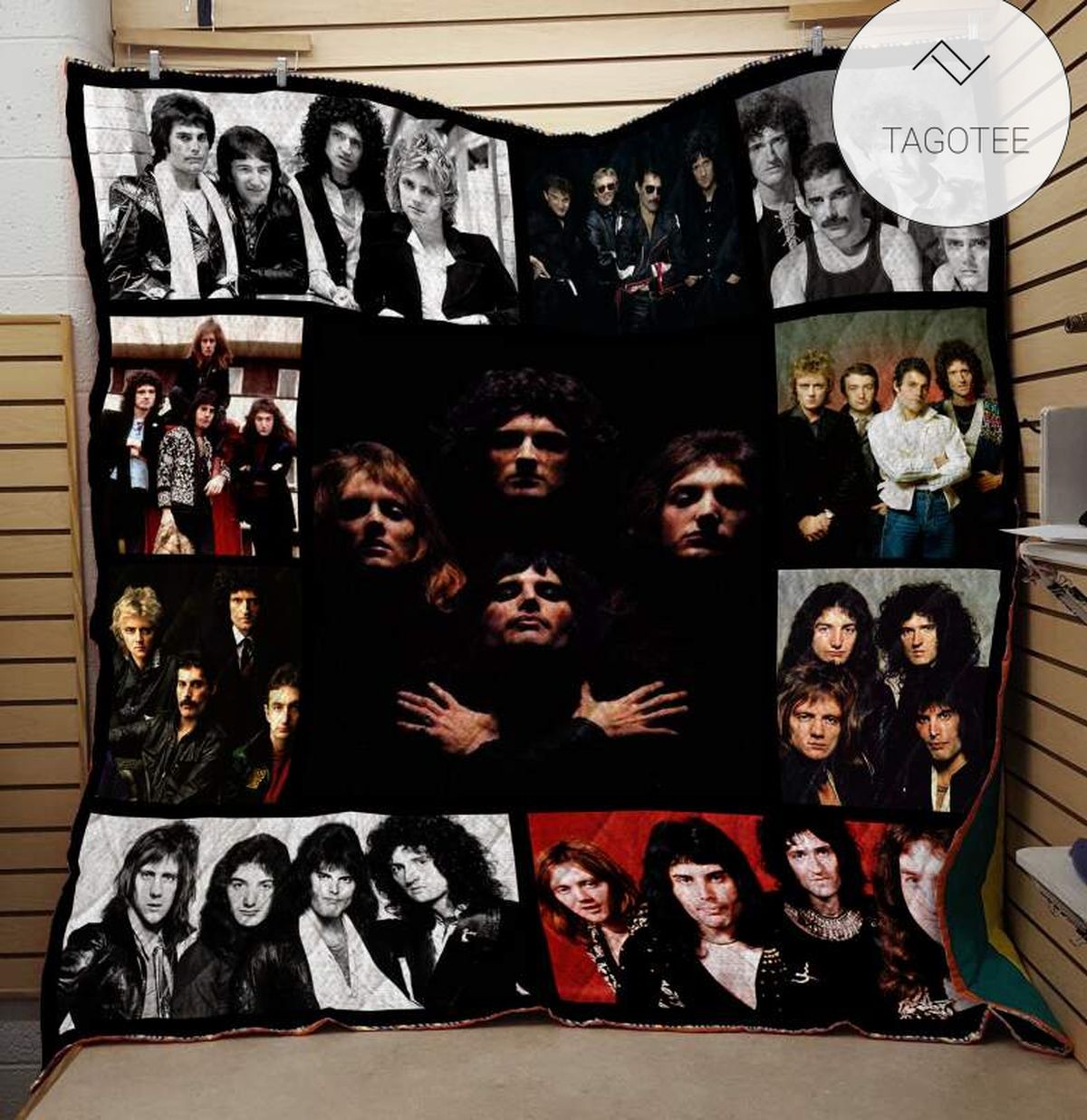 Queen Band Patchwork Quilt Blanket