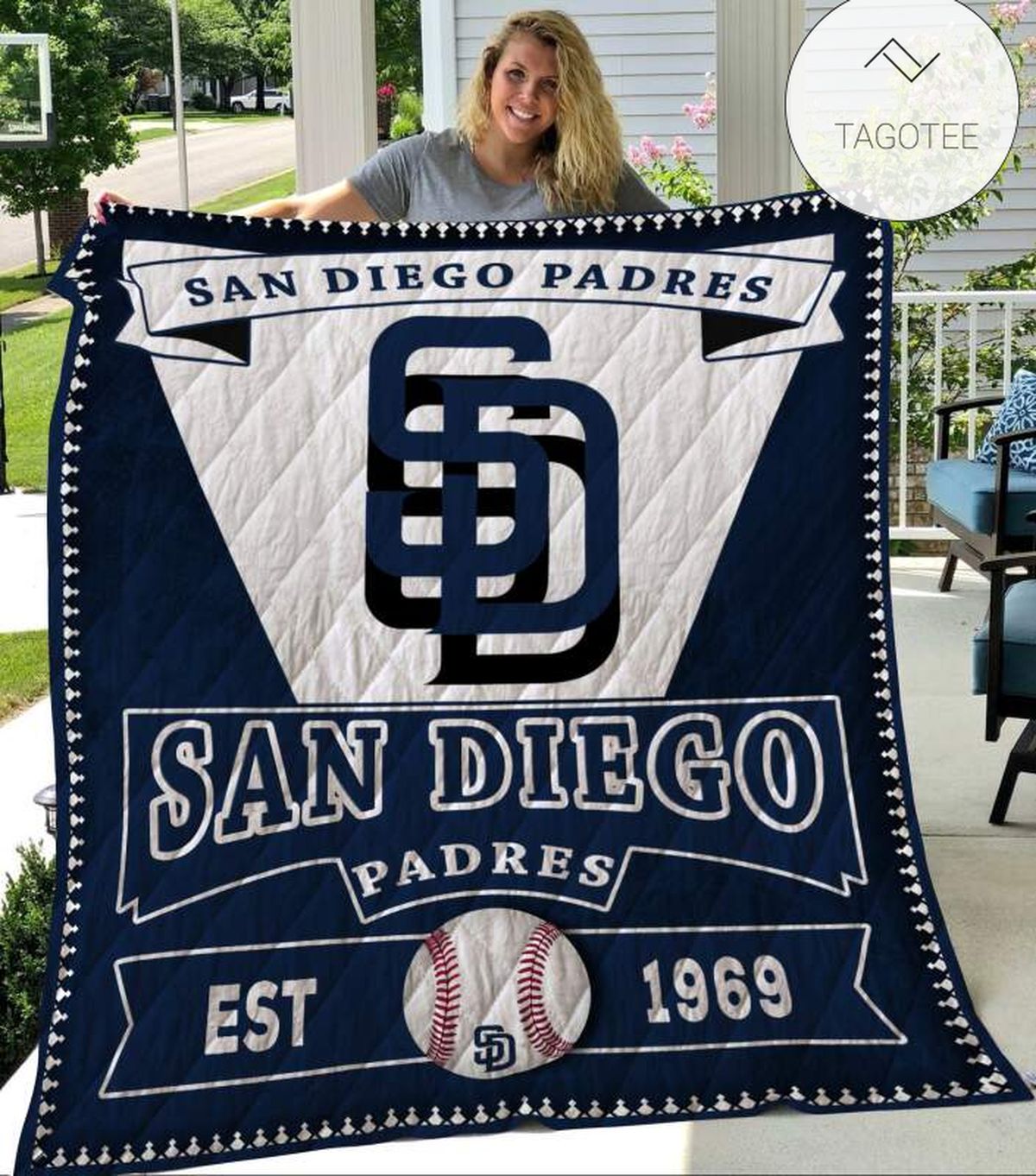 San Diego Padres Quilt Blanket